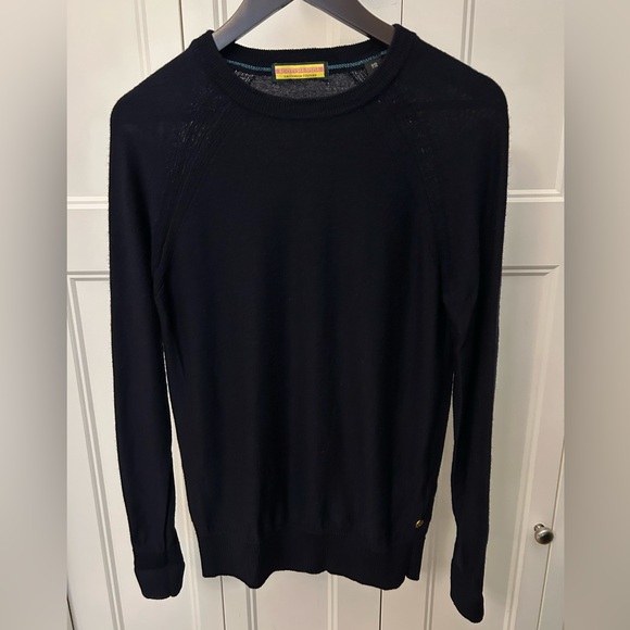 Scotch & Soda Men's Black Crewneck Sweater 100% wool - Picture 4 of 7